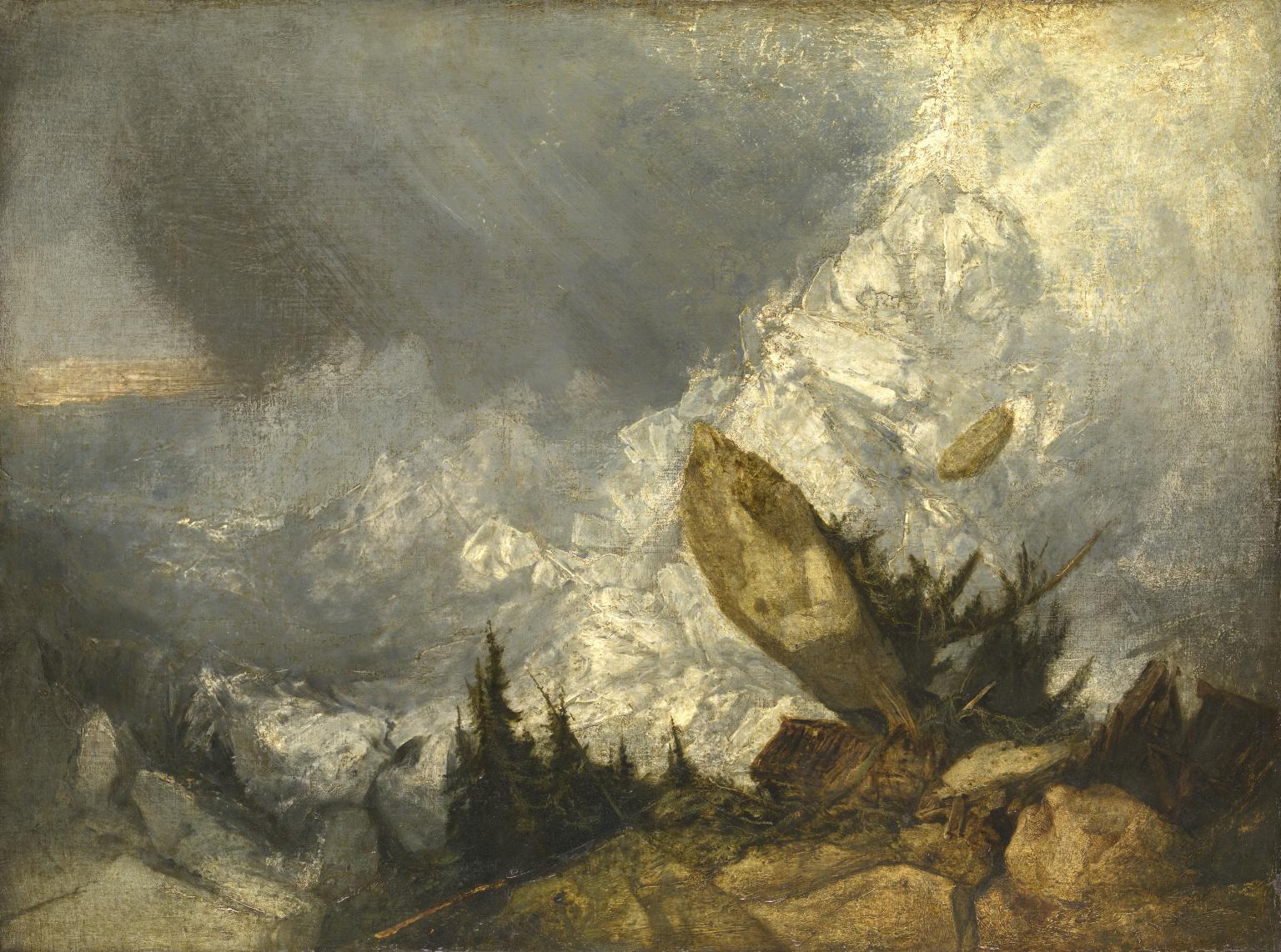 The Fall of an Avalanche in the Grisons, 1810, by J. M. W. Turner, Tate N00489